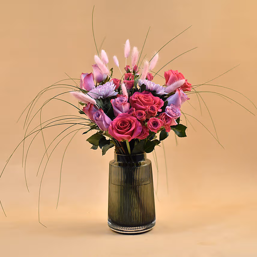 Enchanting Mixed Flowers Vase