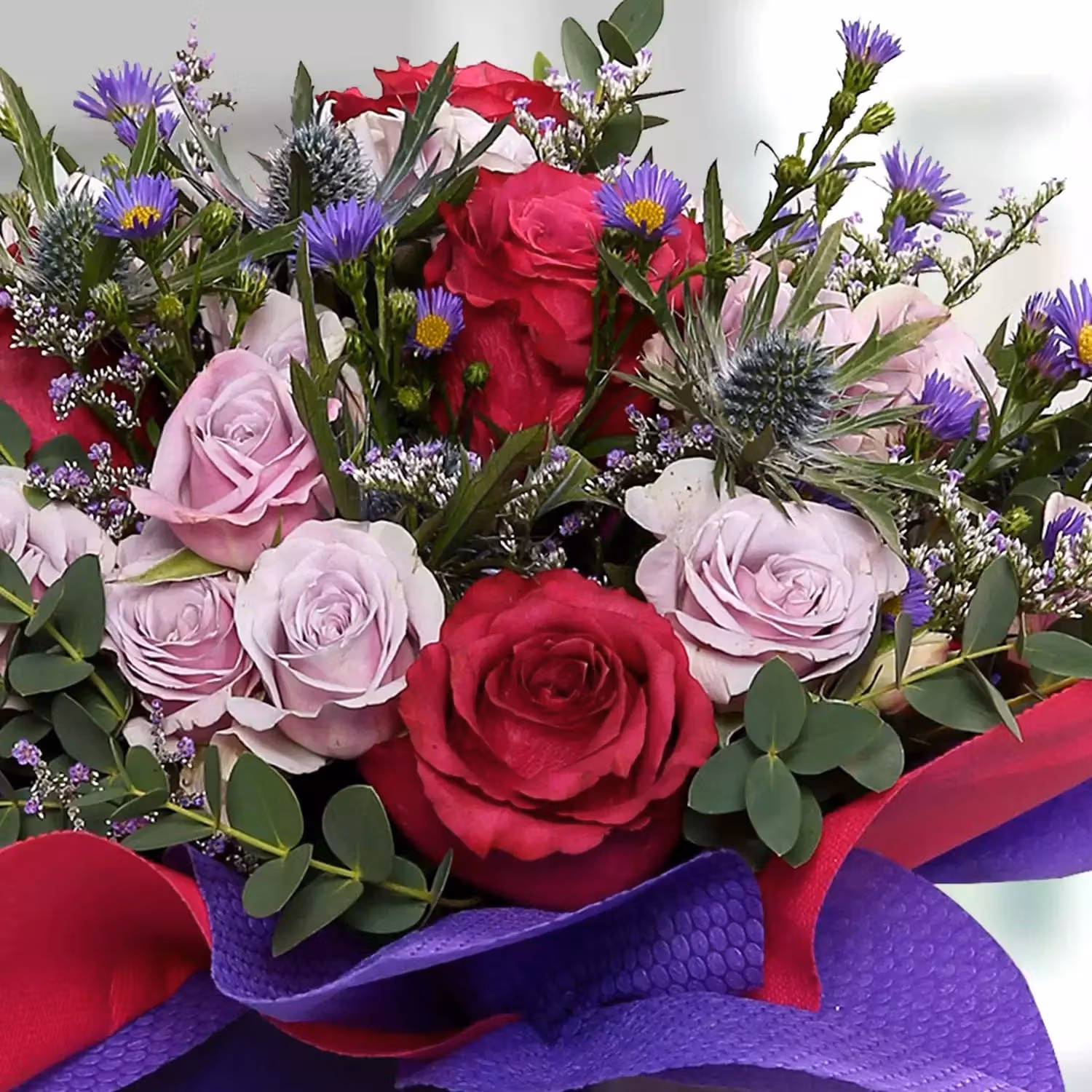 Delightful Chocolate Fudge Cake & Vibrant Birthday Flower Arrangement