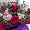 Delightful Chocolate Fudge Cake & Vibrant Birthday Flower Arrangement
