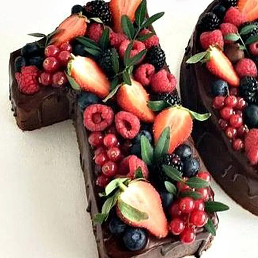 Number 16 Mixed Berries Cake
