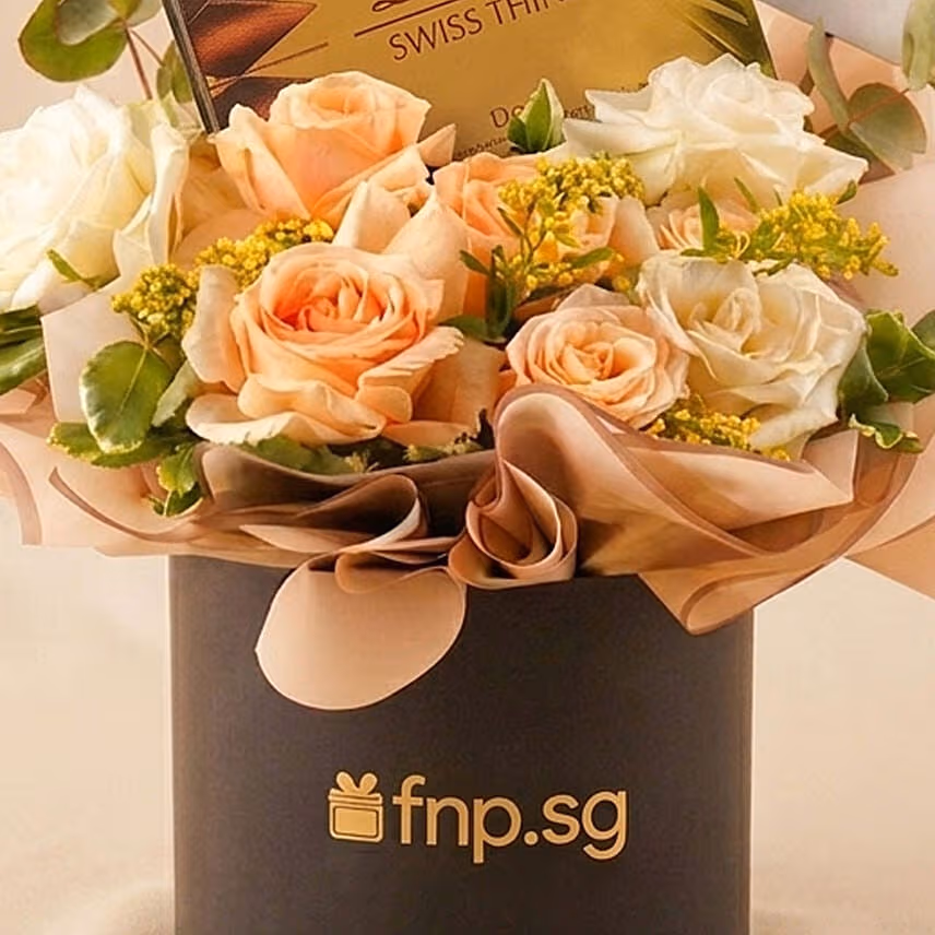 Premium Lindt Swiss Chocolate and Flowers 2026 Graduate Gift Box