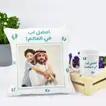 مجموعة الوسادة والفنجان الشخصية لأفضل أب في العالم