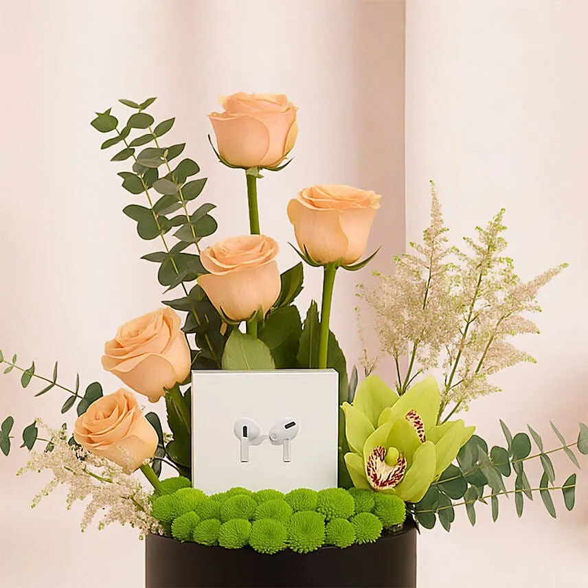 Apple AirPods 4 Gift WIth Flowers