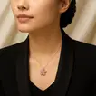 Exquisite Sakura Blossom Pendant Necklace – Crafted in 925 Sterling Silver by Signature Jewelry