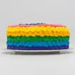 Rainbow Cream Chocolate Cake
