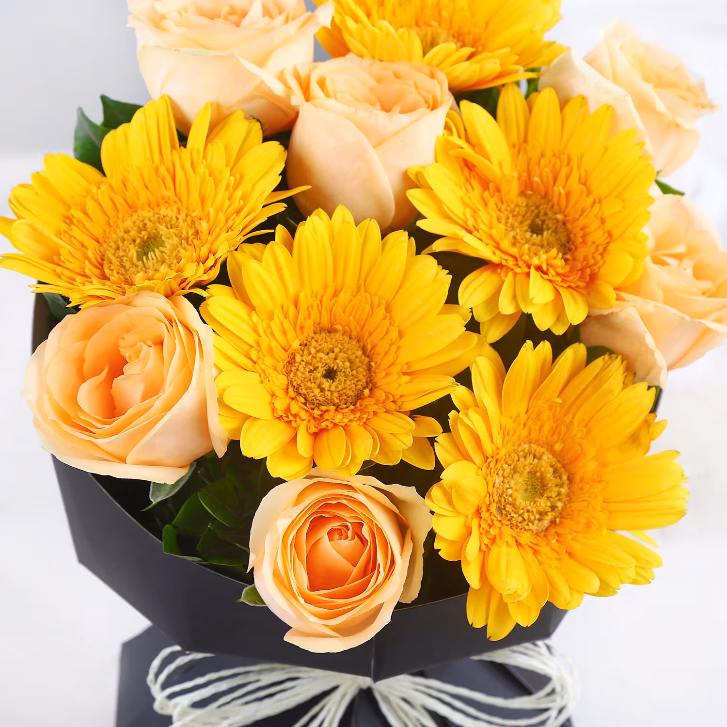 Exquisite Peachy Gerbera Delight Bouquet for Her
