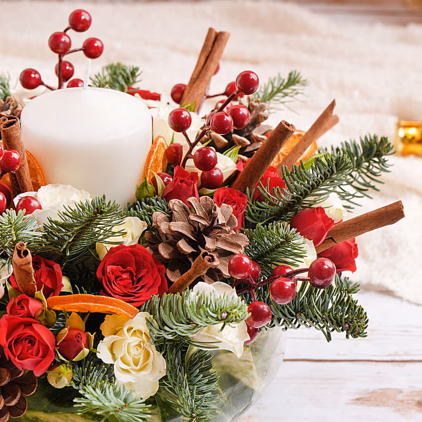 Season Brightness Floral Centerpiece