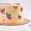 Elegant Purple & Pink Petals Chocolate Cake - Perfect for Celebrations