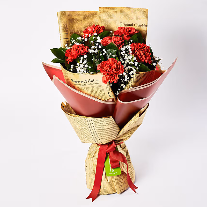 Majestic Carnations Bouquet