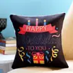 Happy Birthday Gift Cushion - Vibrant Printed Canvas Poly Duck Pillow