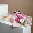 Elegant Roses Bouquet - With Fruit Cake