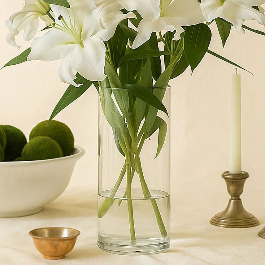 Happiness With Lilies Arrangement