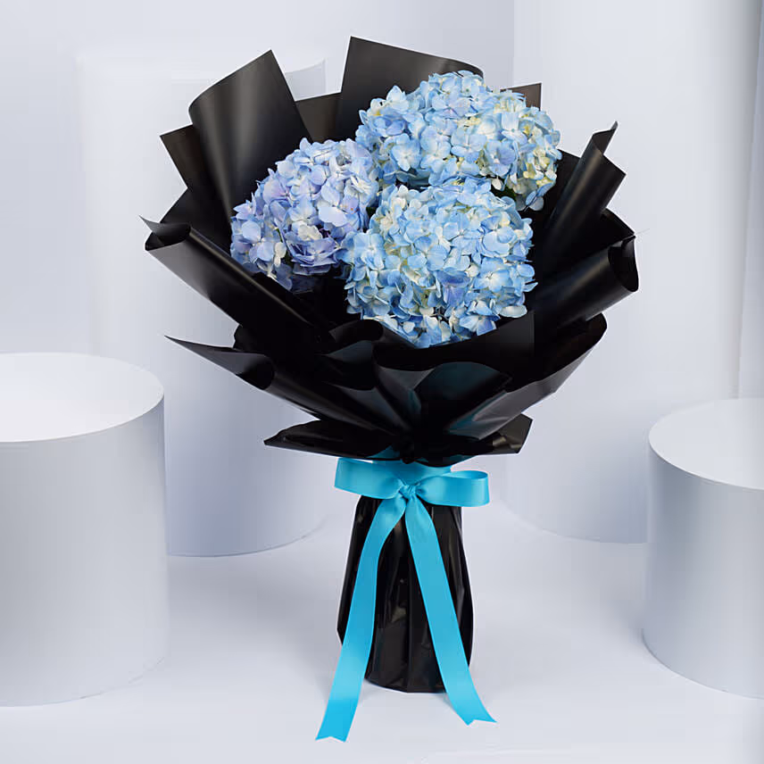 Blue Hydrangea Flower Bouquet