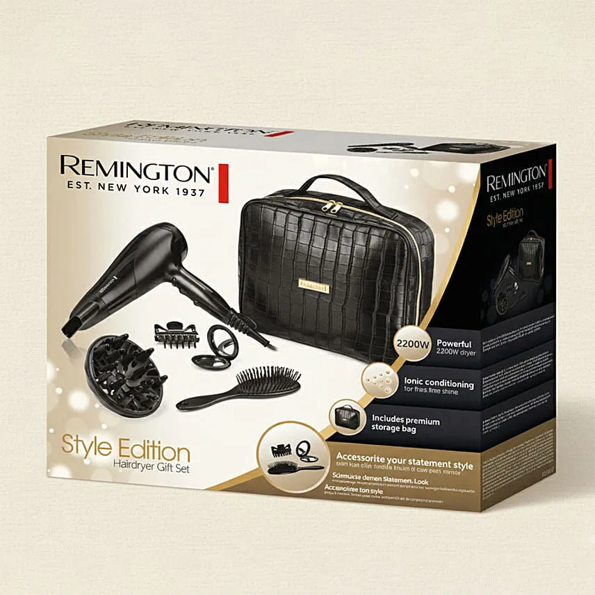 Remington Style Edition Hair Dryer Gift Set