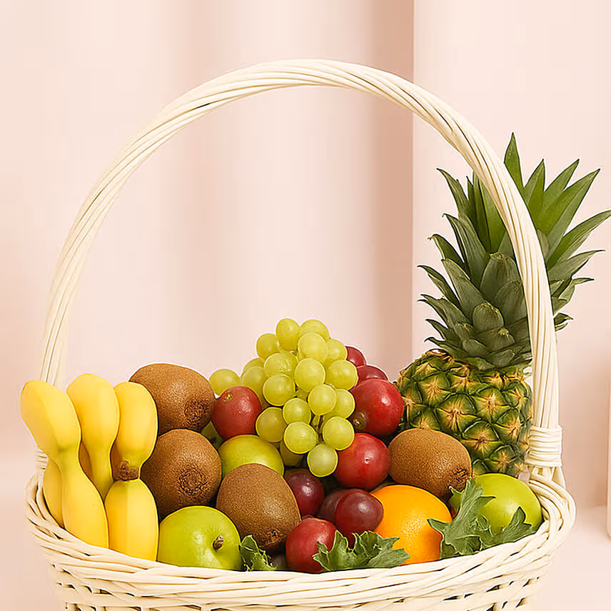 Basket Of Healthy Fruits