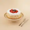 Strawberry Mousse Almond Flakes Cake