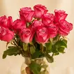 Purple Rose Charming Vase - Flowers