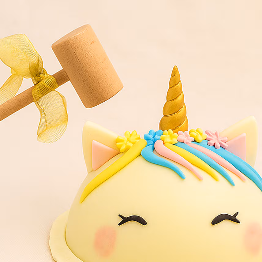 Unicorn Chocolate Pinata Cake