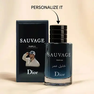 Photo & Name Personalized Dior Sauvage For Him - Perfume