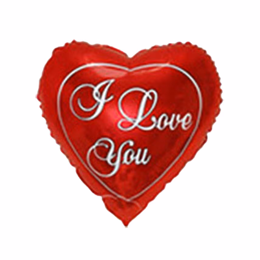 Red Roses Love Bouquet With I Love You Balloon