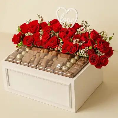 Opera Patisserie | Romantic Rose Affection Box with Decadent Treats
