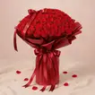 Mesmerizing 111 Red Roses Bouquet  - With Teddy 