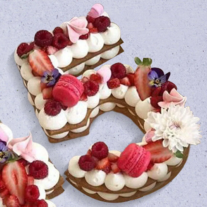 Number 45 Designer Cake