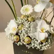 Luxurious Congratulations Floral Box with Chocolates and Balloons