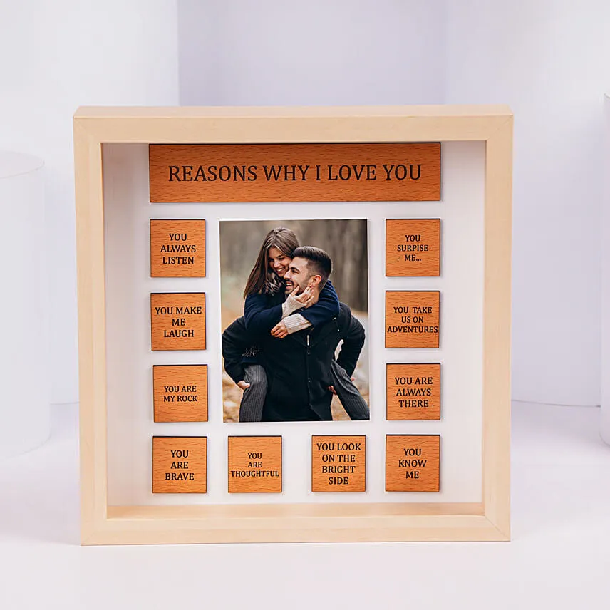 Reasons Of Love Engraved Photo Frame