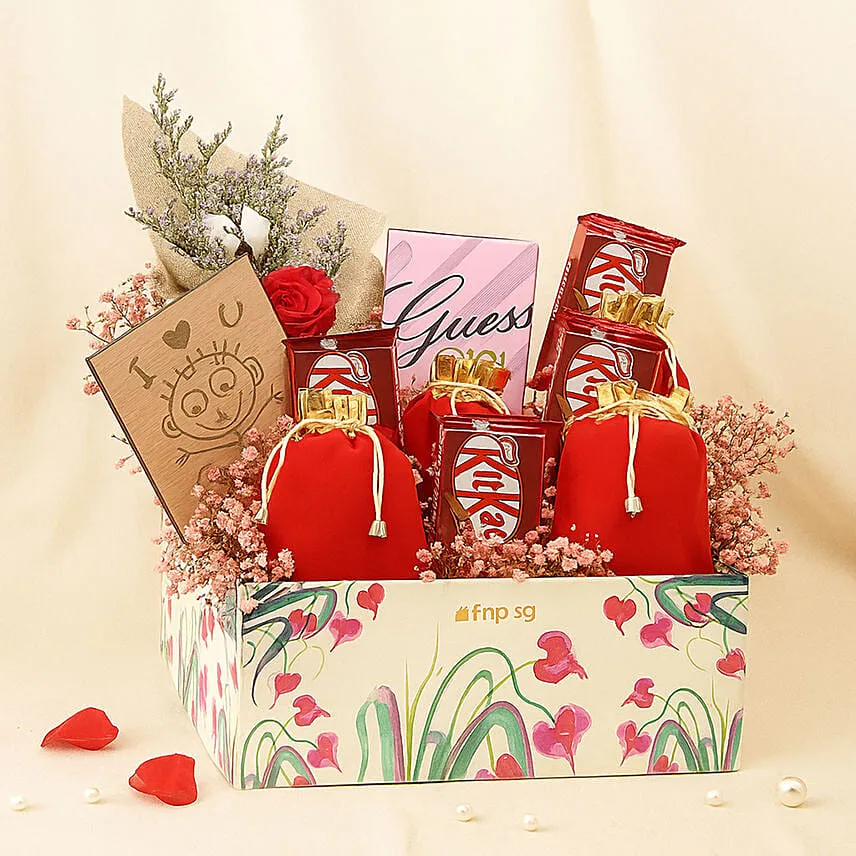 Treats Perfume and Flower Valentine Hamper