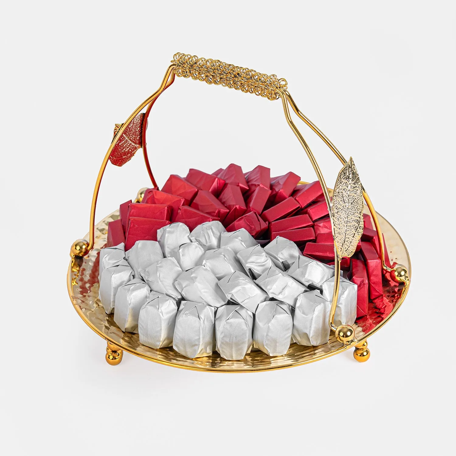 Luxurious Qatar Flag Themed Chocolate Tray - Premium Belgian Delight