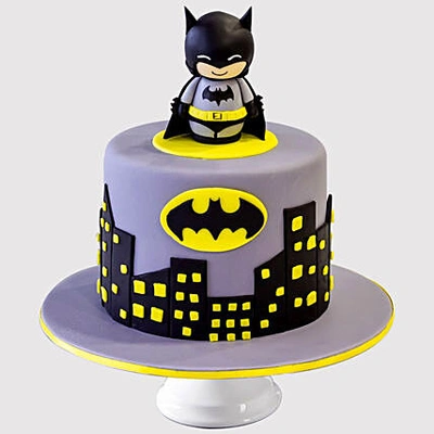 The Dark Knight Batman Fondant Cake - Chocolate Delight for 24-26 People