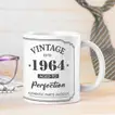 Personalized Vintage 1964 Ceramic Coffee Mug - Aged to Perfection