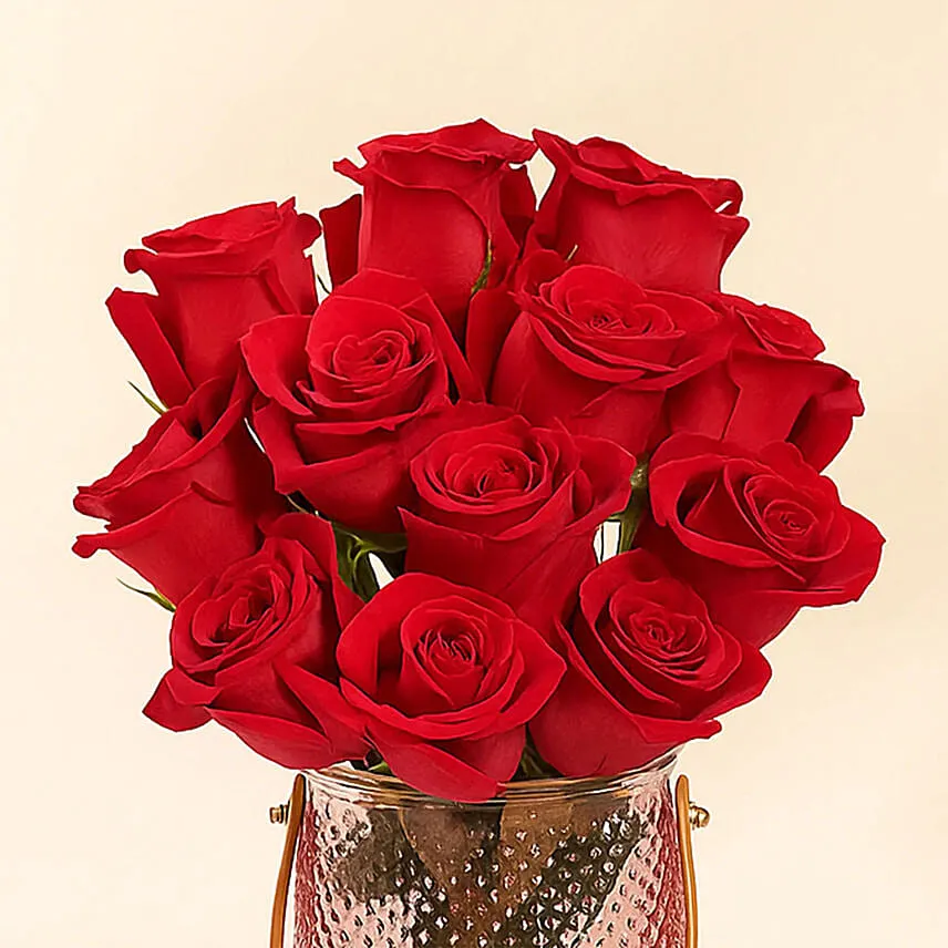 Valentine's Day Roses Elegance Vase