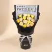 Father's Day Special Bouquet - Elegant Yellow & Peach Roses