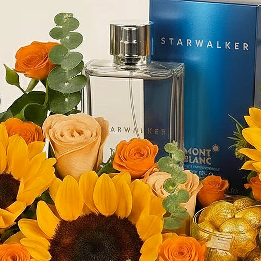 Montblanc Starwalker Perfume and Flowers Gift