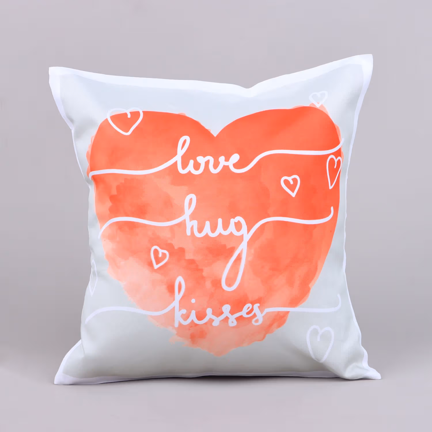 Romantic Love Hug Kisses Valentine Cushion – Perfect Gift for Your Loved One