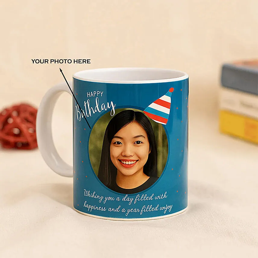 Personalised Birthday Cap Mug