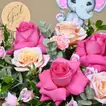 Charming It's a Girl Flower Arrangement in Wooden Box