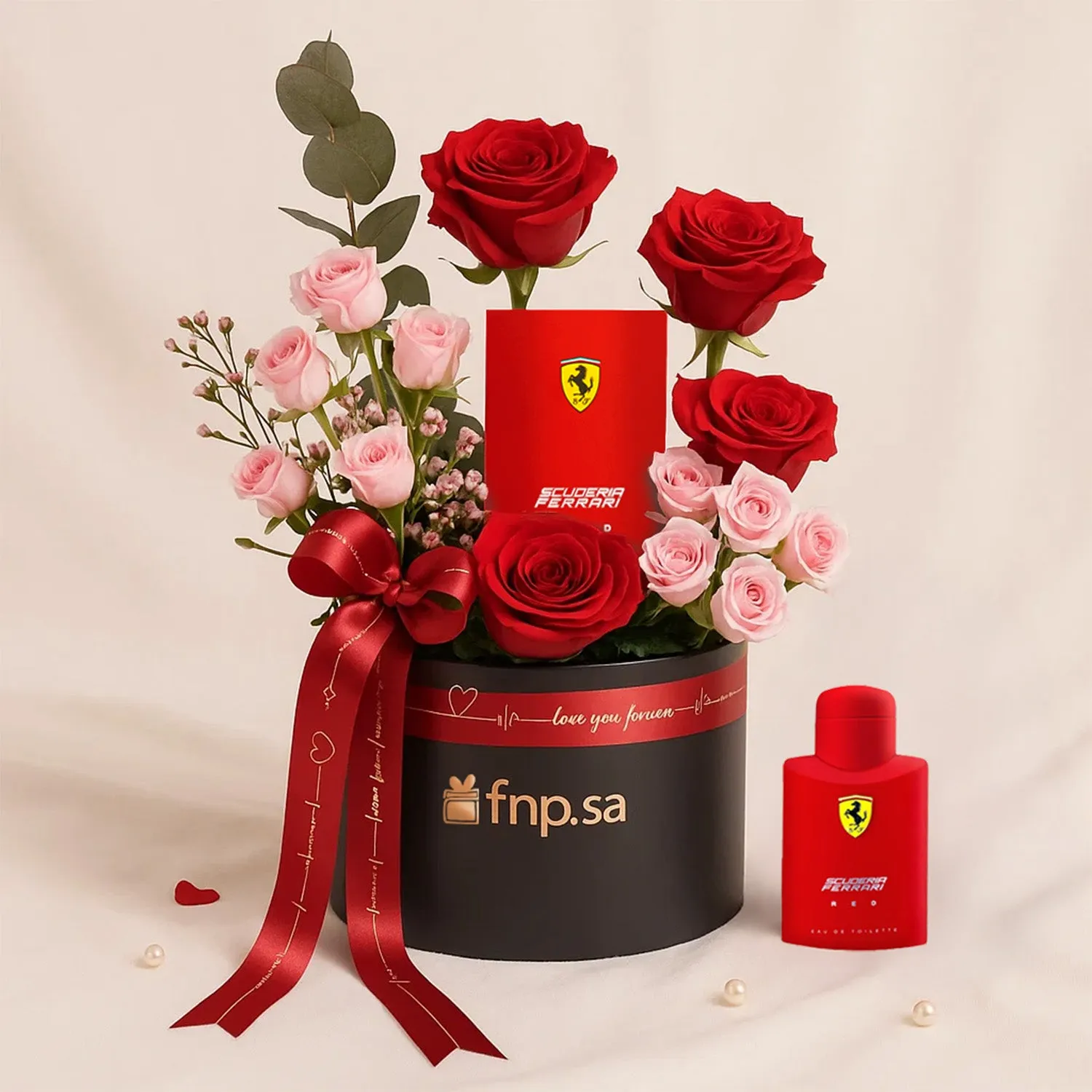 Ferrari Red Perfume For Men n Flower Box