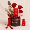  Ferrari Red Perfume  For Men n Flower Box
