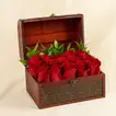 Treasure Box Roses | 15 Red Roses