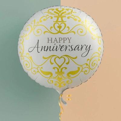 Helium Anniversary Balloon 18 inches