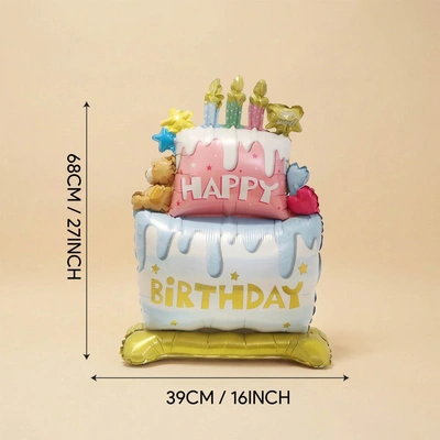 Birthday Foil Balloon Cake Shape