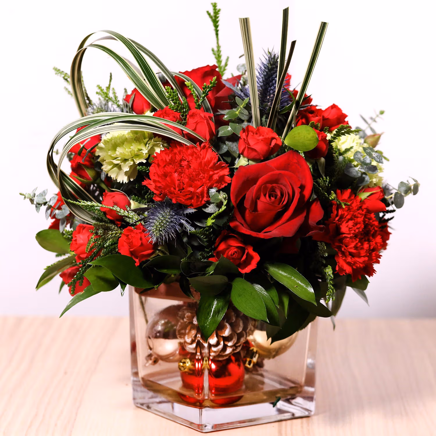 Decorative Xmas Floral Vase