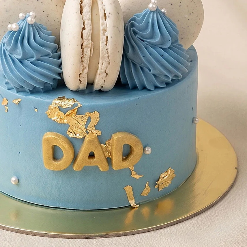 Father's Day Choclate Cake with Macaron