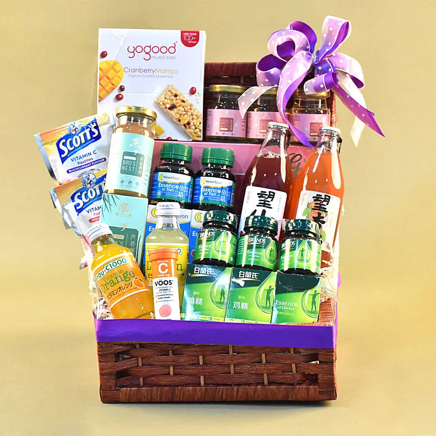 Delightful Treats Rectangular Straw Basket