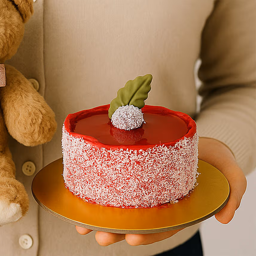 Mousse Cake With Teddy Bear