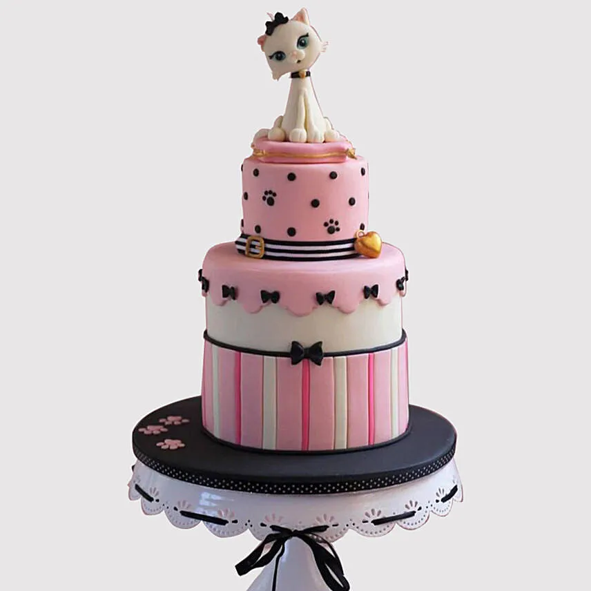 2 Tier Cat Designer Cake