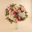 Dream White Hydrangea n Roses Vase